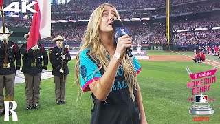 Ingrid Andress  StarSpangled Banner  Live  TMobile Home Run Derby 2024 FULL VIDEO [upl. by Arodaeht]