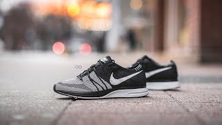 Nike Flyknit Trainer QS quotBlack  Whitequot Oreo Review amp OnFeet [upl. by Narrat552]