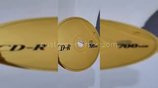 Custom BIG CD R 700MB Gold and Black Mirror [upl. by Akinod]