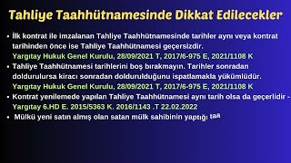 Tahliye Taahhütnamesi Nasıl Geçersiz Tahliye Taahhütnamesi Nasıl Geçerli [upl. by Akeret]