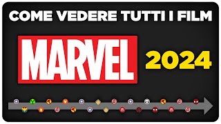 Come vedere tutti i film MARVEL in ordine  MCU ITA 2024 [upl. by Aynat767]