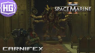 Warhammer 40000 Space Marine 2  Carnifex Boss [upl. by Garris]