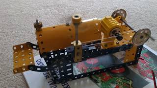 Meccano 1978 25 Steam Engine motorised [upl. by Ewall657]