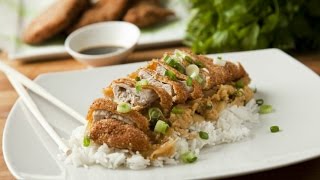 Katsudon  pohana svinjetina s rižom na japanski način  Fini Recepti by Crochef [upl. by Warfield447]