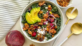 Kale and Roasted Beet Salad with Feta Recipe [upl. by Levy684]