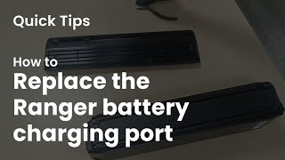 How to replace the Ranger battery charging port  cyrusher sports quicktips [upl. by Perl]