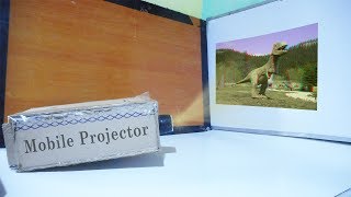 How to make Mobile projector At home  make easily big screen projector at home [upl. by Kenrick]