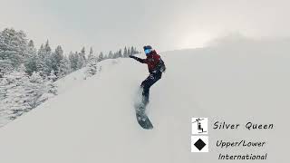 Snowboarding Crested Butte CO  8” POW DAY [upl. by Attolrahc106]