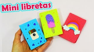 MINI LIBRETAS SÚPER FÁCILES 😊 DIY MANUALIDADES [upl. by Berkow]