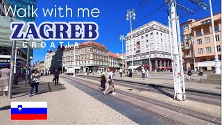 Zagreb City Walking Tour  Exploring the Heart of Croatia  walk with me [upl. by Barta]