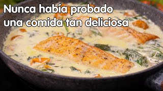 ¡Es la receta de salmon más deliciosa que he probado Comida rápida y abundante [upl. by Lila690]