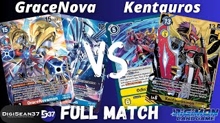 GraceNovamon VS Kentaurosmon  Digimon Card Game  EX5 Animal Colosseum [upl. by Vacuva]