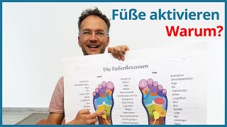 Füße im Yoga aktivieren ✅ Basis schaffen und Fußreflexzonen stimulieren [upl. by Anilatac]