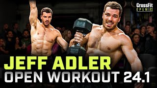 Fittest Man on Earth Jeff Adler Takes On Open Workout 241 [upl. by Odilo]