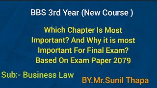 Which Chapter Is Most Important And Why it is most Important For Final ExamBased On Exam Paper2079 [upl. by Eignav20]