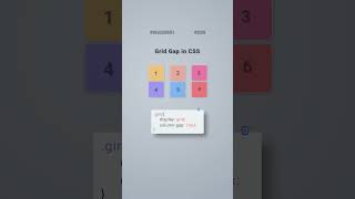 CSS Tips and Tricks Grid Gap Secrets css coding shorts cssshorts webdesign [upl. by Reine306]