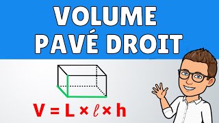 Comment calculer le volume dun PAVÉ DROIT  parallélépipède rectangle  Mathématiques [upl. by Eimoan229]