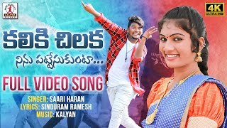 Kaliki Chilaka Ninu Pattesukunta Video Song 4K  2020 New Telugu Love Song  Lalitha Audios Videos [upl. by Toogood]