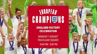 England Champions Party  Trafalgar Square  Lionesses [upl. by Nanaek580]