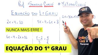 EQUAÇÃO DO 1º GRAU EM 6 MINUTOS [upl. by Dynah]