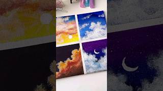 Beautiful✨ 4 seasons painting🎨painting shorts youtubeshorts shortsfeed viralshort [upl. by Quartis960]