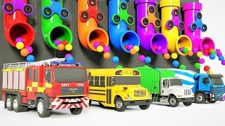 Camion Tracteur pour enfants voiture apprendre les couleurs train [upl. by Grimona288]