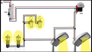 طريقة تركيب الخلية الضوئية للانارة العمومية photocellule pour leclairage publique [upl. by Haddad]