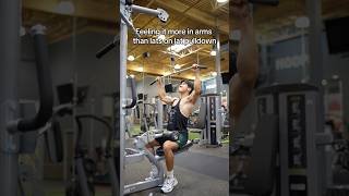 Feeling it more in arms than lats on lat pulldown Try this [upl. by Drannel]