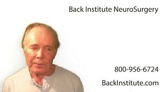 Back Institute NeuroSurgery  Donald [upl. by Garth]