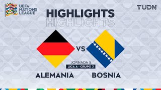 HIGHLIGHTS  Alemania vs Bosnia  UEFA Nations League 2024  TUDN [upl. by Theodora770]