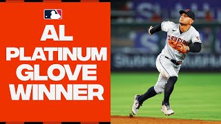 Andrés Giménez takes home the 2023 American League Platinum Glove [upl. by Carey]