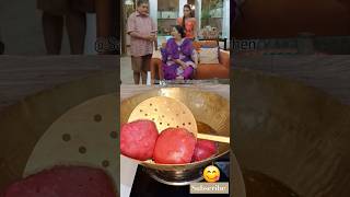 Anupama gyi vanraj ke saath😱 beetroot puri recipe😋 shorts anupama kavya trendingshorts [upl. by Anayad]