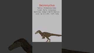 DEINONYCHUS DINOSAURS DATA  Carnivore Dinosaurs  Extinct Animals [upl. by Reamy]