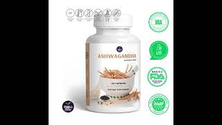 Organic Ashwagandha Root capsules Withania Somnifera made in USA Lab tested [upl. by Sigismund]