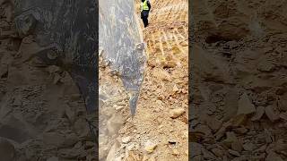 Earth and stone excavation construction process construction [upl. by Auof]