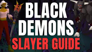 OSRS Black Demons Guide Wildy  Slaying with Melee Ranged and Mage [upl. by Nylsor]