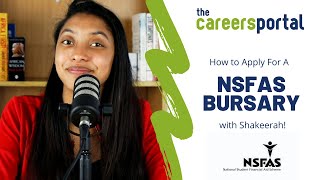 How To Apply For A NSFAS Bursary  Careers Portal [upl. by Darra]