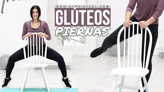 Ejercicios de glúteos y piernas con una silla  GymVirtual [upl. by Attiuqram]