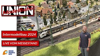 LIVE Modellbahn Union  Intermodellbau 2024  Miniaturwunderland  Desiro HC Probefahrt  RRX [upl. by Cristiano541]