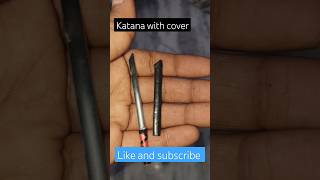 How to make katana from pipe with cover DIY easy katana and cover from plastic pipe toyys [upl. by Lhary]