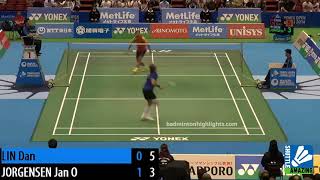 Jan O Jorgensen CHINA KILLER  Lin Dan vs Jan O Jorgensen  Japan Open 2014 [upl. by Esojnauj80]