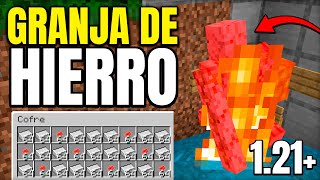 ✅ LA GRANJA de HIERRO mas FACIL en MINECRAFT BEDROCK 121 [upl. by Enileuqcaj273]