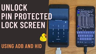 How to unlock PIN protected Android device using ADB and HID method  Brute force  Rubber Ducky [upl. by Nirrol]