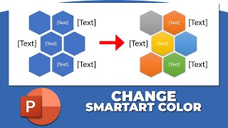 How to change SmartArt color in PowerPoint presentation [upl. by Adiaj492]