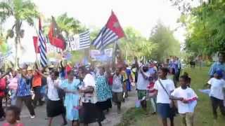 Long March on West Papua National Day in Port Vila Vanuatu 1rd Dec 2014 01 [upl. by Aurthur]