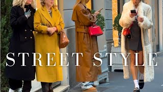 The Best Street Style From Milan•FallWinter Outfit Ideas•Trends to Try in November 2023 [upl. by Kcyred]