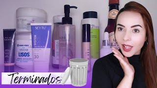 PRODUCTOS TERMINADOS 🗑️ Maquillaje sueros productos capilares y más Karomakeup [upl. by Jorgan]