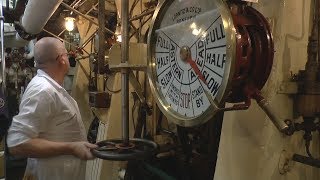 Ship Engine Room  Triple Expansion Steam Engines  SS Shieldhall [upl. by Coretta992]