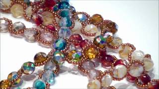 COLLANA CRISTALLI CONTERIE  tutorial  tecniche di base bigiotteria IMPARALARTE di FANTASY CRAFT [upl. by Oht987]