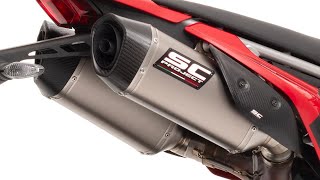 Ducati hypermotard 698 SC PROJECT Dual undertail SC1S titanium exhaust [upl. by Sidnak]